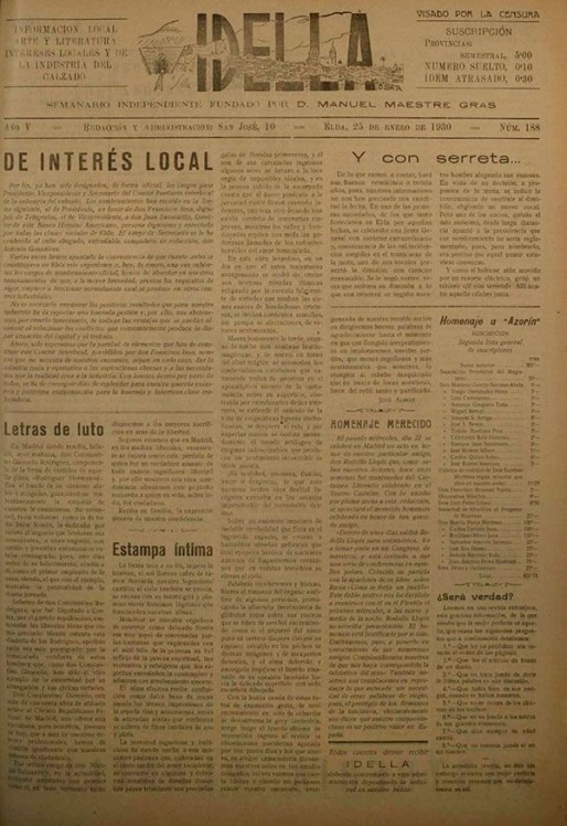 Idella nº 188<span>Año 1930</span>