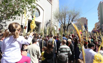 Multitudinaria Procesi&oacute;n de las Palmas en Elda