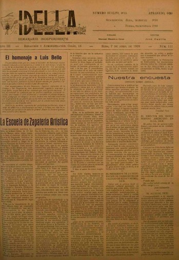 Idella n&ordm; 111 - A&ntilde;o 1928
