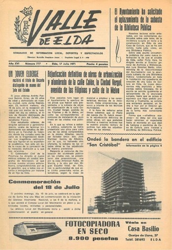 N&uacute;mero 0777 - 17 de julio de 1971