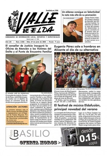 N&uacute;mero 2.566 - 27 de junio de 2008