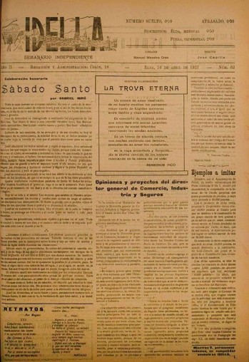 Idella n&ordm; 062 - A&ntilde;o 1927
