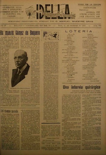Idella n&ordm; 183 - A&ntilde;o 1929