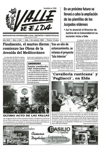 N&uacute;mero 2.167 - 1 de octubre de 1999