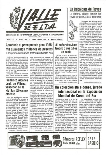 N&uacute;mero 1.459 - 4 de enero de 1985
