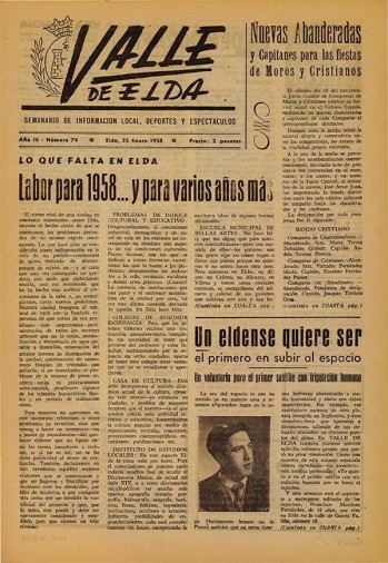 N&uacute;mero 0074 - 25 de enero de 1958