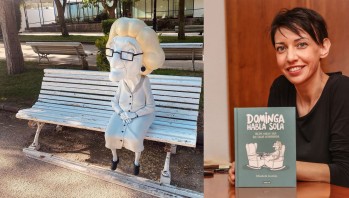 "Dominga", el personaje de la eldense Elisabeth Justicia, inmortalizada en una escultura en Soria