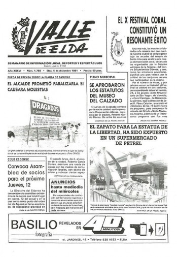 N&uacute;mero 1.792 - 5 de diciembre de 1991
