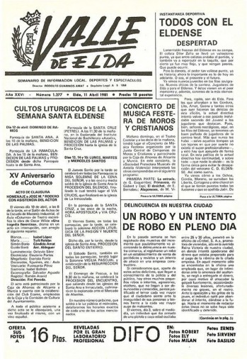 N&uacute;mero 1.277 - 11 de abril de 1981