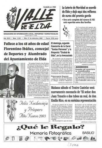 N&uacute;mero 2.320 - 27 de diciembre de 2002