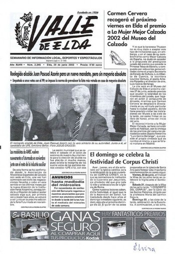 N&uacute;mero 2.345 - 20 de junio de 2003