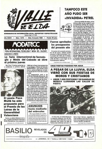 N&uacute;mero 1.674 - 9 de junio de 1989