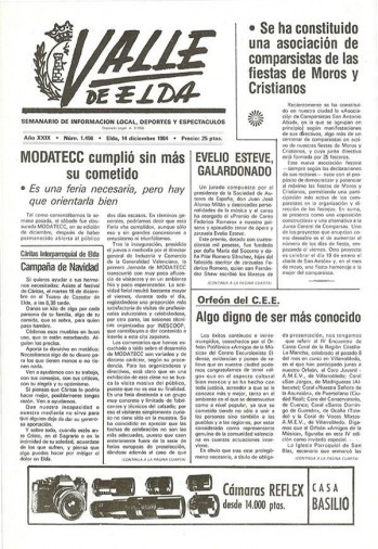 N&uacute;mero 1.456 - 14 de diciembre de 1984