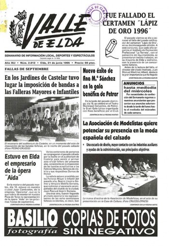 N&uacute;mero 2.012 - 21 de junio de 1996