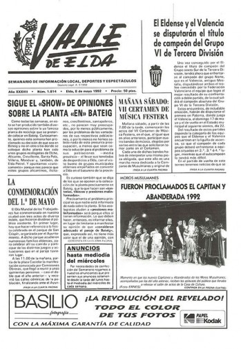 N&uacute;mero 1.814 - 8 de mayo de 1992