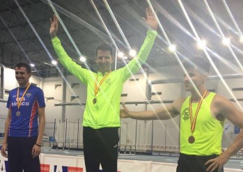 El atleta eldense David Abell&aacute;n se proclama campe&oacute;n de Espa&ntilde;a en 3.000 metros marcha