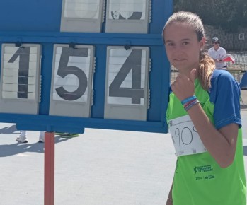 Marta Carri&oacute;n, mejor marca nacional en salto de altura en el Campeonato Provincial sub14 Infantil