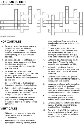 Bater&iacute;as de hilo