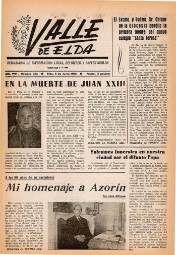 N&uacute;mero 0354 - 8 de junio de 1963