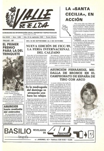 N&uacute;mero 1.685 - 22 de septiembre de 1989