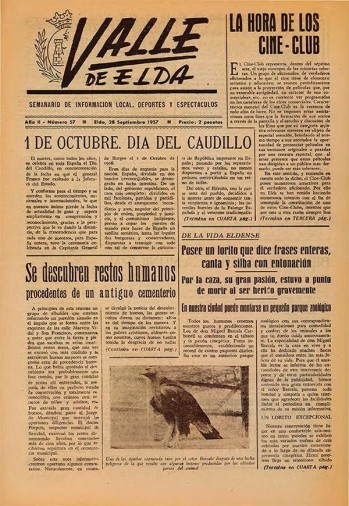 N&uacute;mero 0057 - 28 de septiembre de 1957