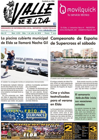 El semanario Valle de Elda descansa por vacaciones, la informaci&oacute;n contin&uacute;a a trav&eacute;s de su web