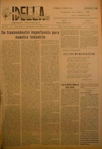 Idella n&ordm; 109 - A&ntilde;o 1928