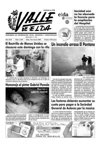 N&uacute;mero 2.375 - 5 marzo de 2004