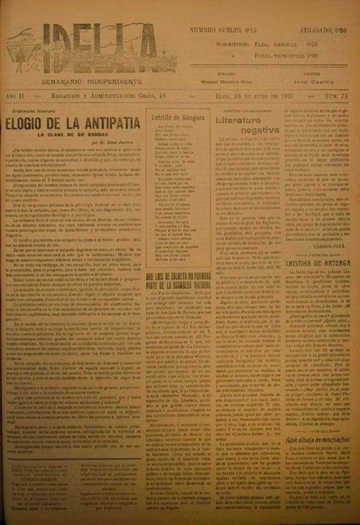 Idella nº 075<span>Año 1927</span>