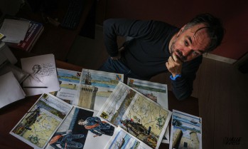El dibujante eldense Miguel &Aacute;ngel Guill recoge la vida de Carlos Coloma en un c&oacute;mic
