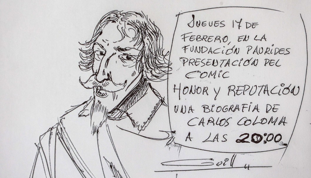 El dibujante eldense Miguel Ángel Guill plasmó la vida de Carlos Coloma en un cómic El dibujante eldense Miguel Ángel Guill plasmó la vida de Carlos Coloma en un cómic