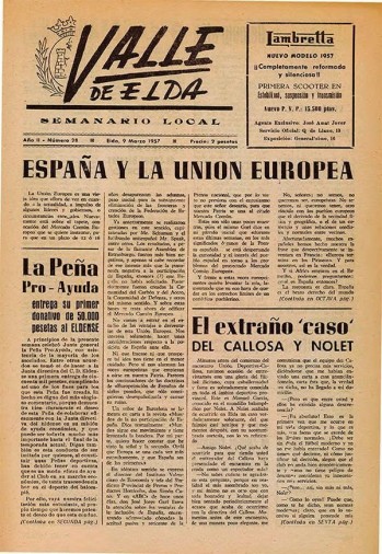 N&uacute;mero 0028 - 9 de marzo de 1957