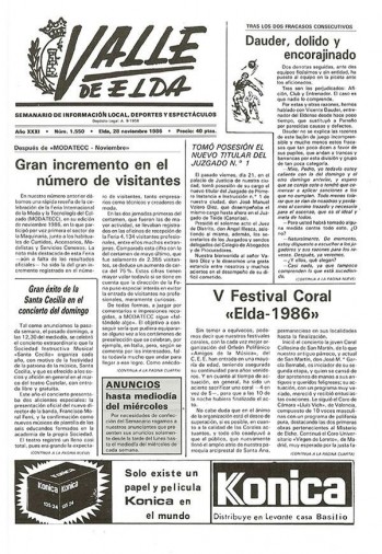 N&uacute;mero 1.550 - 28 de noviembre de 1986