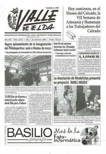 N&uacute;mero 2.223 - 1 de diciembre de 2000