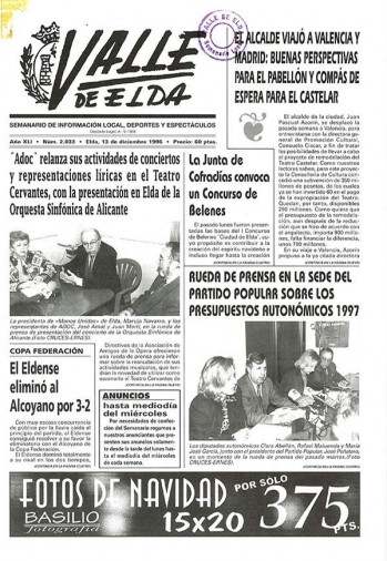N&uacute;mero 2.033 - 13 de diciembre de 1996