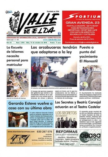 N&uacute;mero 2.916 - 14 de octubre de 2016