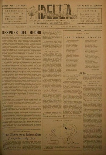 Idella n&ordm; 148 - A&ntilde;o 1929