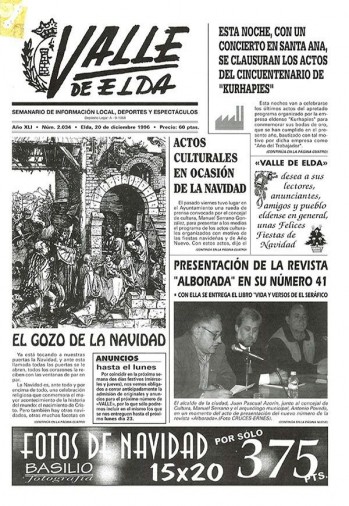 N&uacute;mero 2.034 - 20 de diciembre de 1996