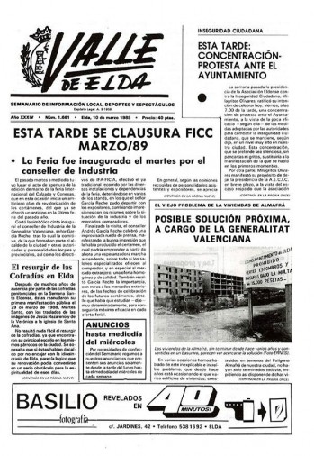N&uacute;mero 1.661 - 10 de marzo de 1989