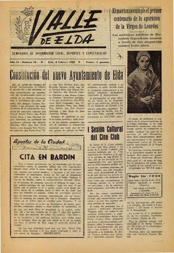 N&uacute;mero 0076 - 8 de febrero de 1958