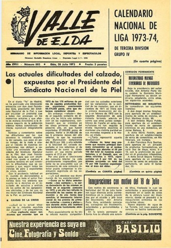 N&uacute;mero 0883 - 28 de julio de 1973