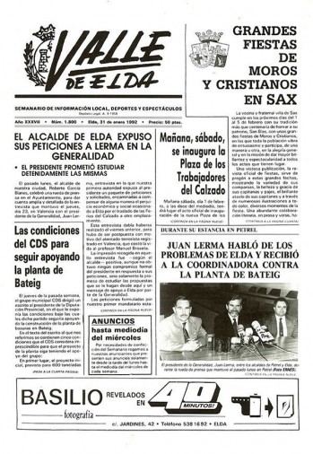N&uacute;mero 1.800 - 31 de enero de 1992