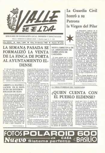 N&uacute;mero 1.399 - 14 de octubre de 1983