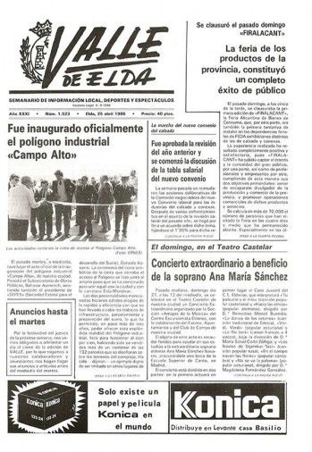 N&uacute;mero 1.523 - 25 de abril de 1986