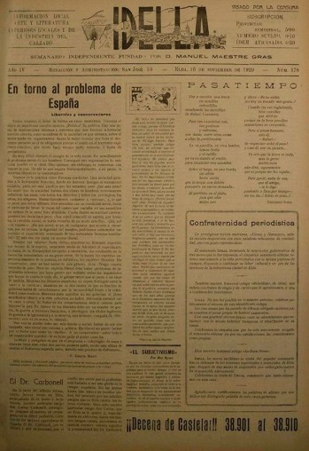 Idella n&ordm; 178 - A&ntilde;o 1929