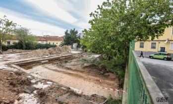 Aparece parte de los muros del antiguo convento construido por el conde Juan Coloma en 1562