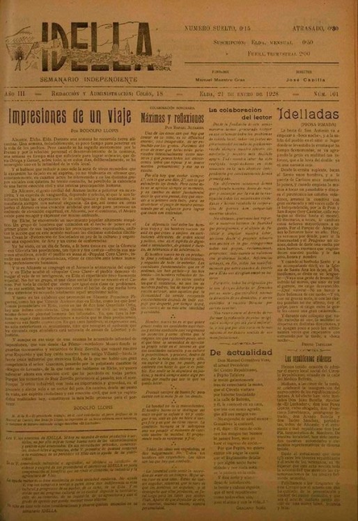 Idella nº 101<span>Año 1928</span>