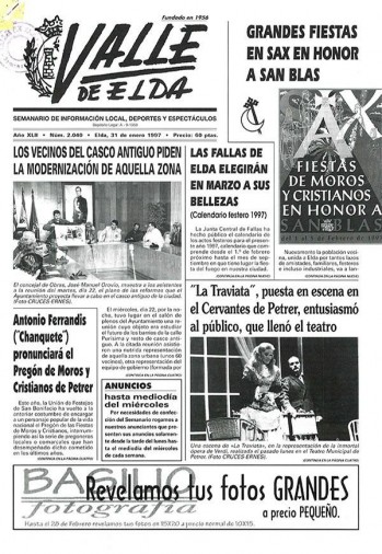 N&uacute;mero 2.040 - 31 de enero de 1997