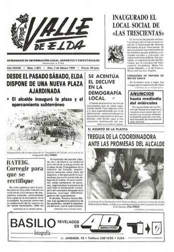 N&uacute;mero 1.801 - 7 de febrero de 1992
