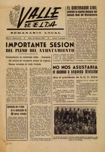 N&uacute;mero 0025 - 16 de febrero de 1957